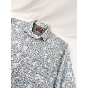 Wrangler Retro Premium Shirt Mens XL AOP Western‎ Pearl Snap Floral Rodeo Ranch